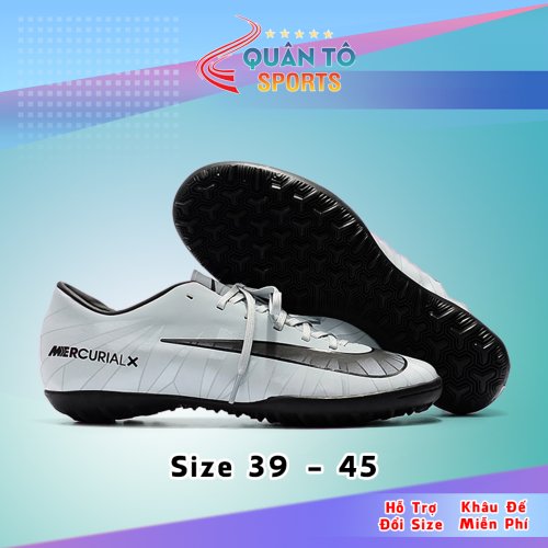 Giày Bóng Đá Nike Mercurial Vic6 TF  Xanh Nhạt