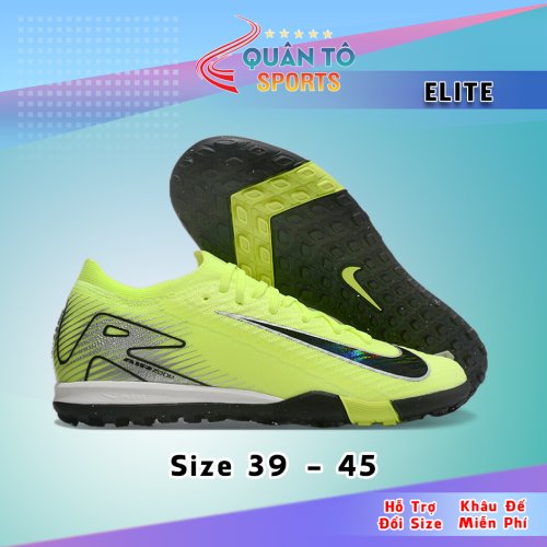 Giày Bóng Đá Nike Mercurial Vapor 16 Pro Xanh Lá Vạch Đen Đế Đệm Cổ Lửng HQ TF