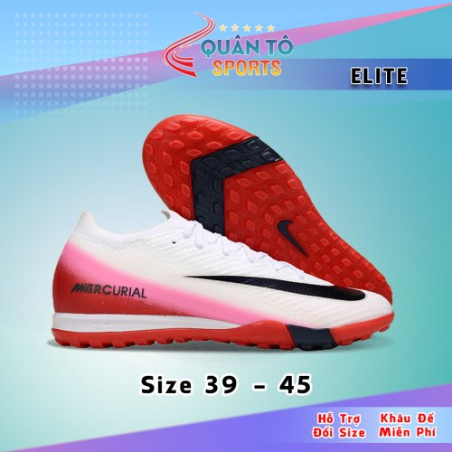 Giày Bóng Đá Nike Mercurial Vapor 16 Elite Đế Đệm TF Trắng Đế Đỏ