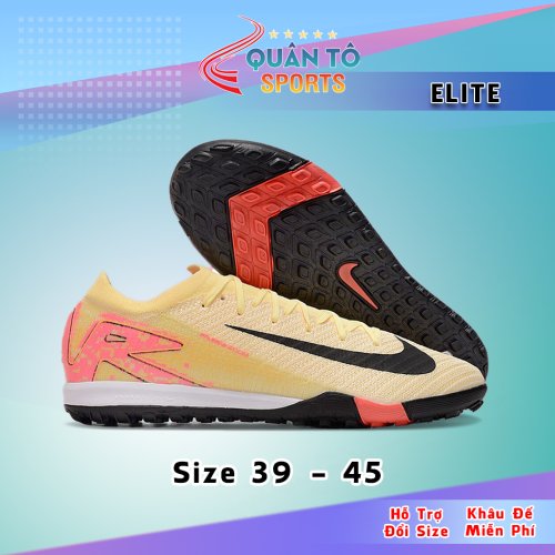 Giày Bóng Đá Nike Mercurial Vapor 16 Elite Mbappe Vàng Cam Cổ Lửng TF