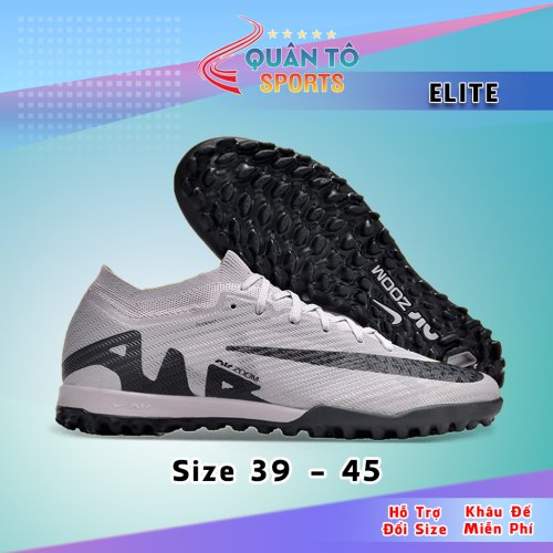 Giày Bóng Đá Nike Mercurial Vapor 15 Elite TF Xám Xi Măng