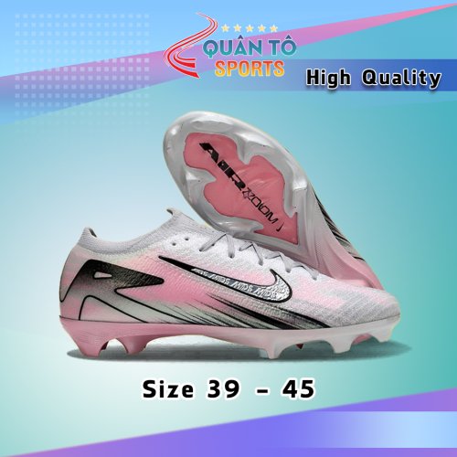Giày Bóng Đá Nike Mercurial Vapor 16 Elite MDS009 Xám Hồng Cổ Lửng HQ FG