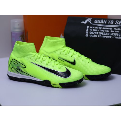Giày Bóng Đá Nike Mercurial Superfly 10 Elite Cổ Cao TF Xanh Chuối