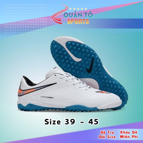Giày Bóng Đá Nike Hypervenom Phelon TF Trắng