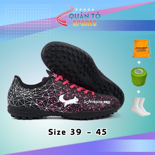 Giày Đá Bóng Zocker Inspire Pro TF Đen