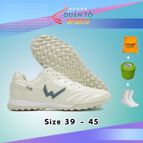 Giày Bóng Đá Wika Tuấn Hải TH10 - Trắng