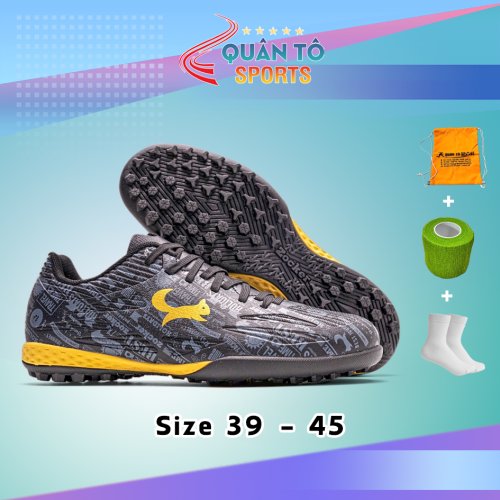 Giày Bóng Đá Zocker Winner Energy - Đen Viền Vàng