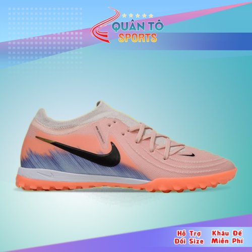 Giày Bóng Đá Nike Phantom GX2 Elite V1 Cổ Lửng TF Cam Xanh Biển Vạch Đen