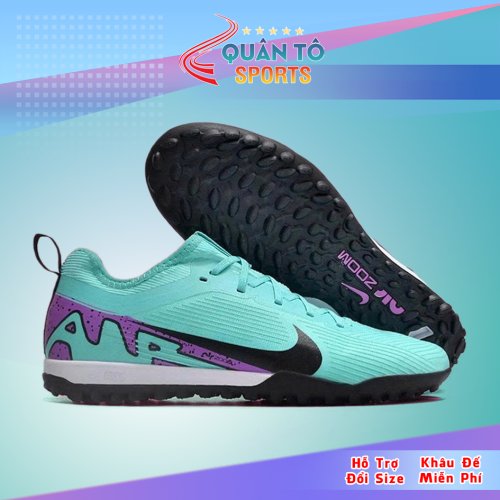 Giày Bóng Đá Trẻ Em Nike Mercurial Vapor 16 Pro 2025 Xanh Ngọc Cổ Lửng HQ TF