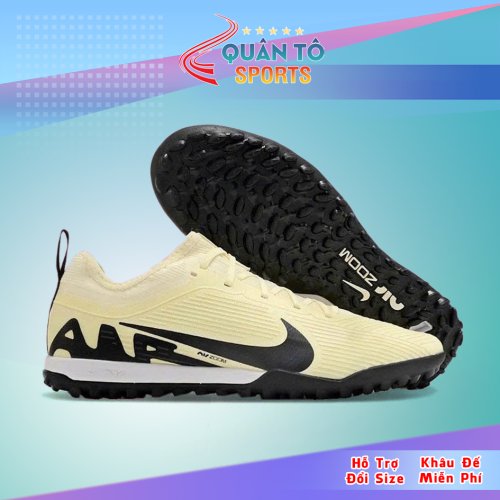 Giày Bóng Đá Nike Mercurial Vapor 15 Pro Cổ Lửng HQ TF Vàng Trà Sữa