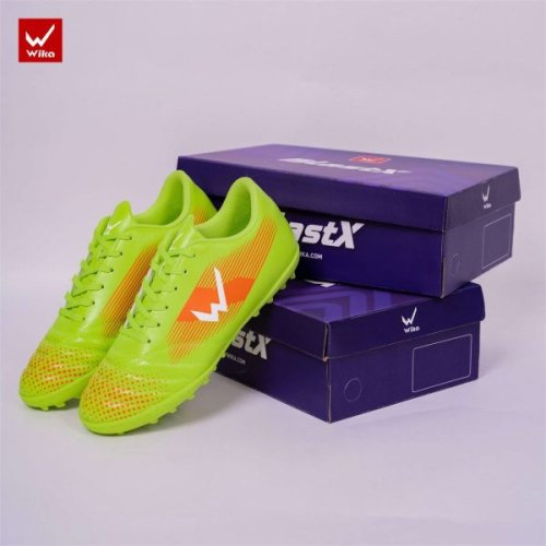 Giày Bóng Đá WIKA BLAST X Xanh Chuối Cam