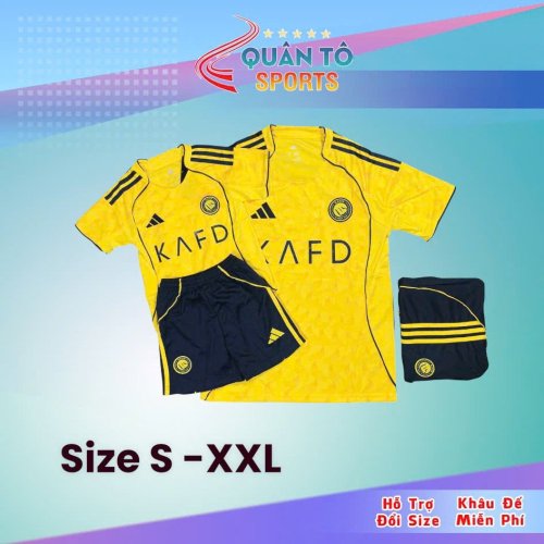 BỘ BÓNG ĐÁ AI NASSR SÂN NHÀ 2026-VÀNG