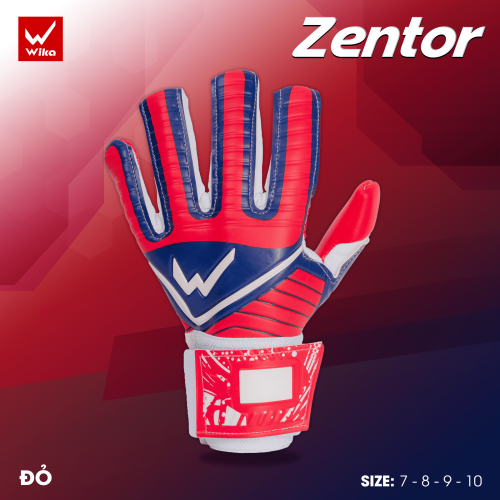 Găng tay thủ môn Wika Zentor Đỏ XAnh