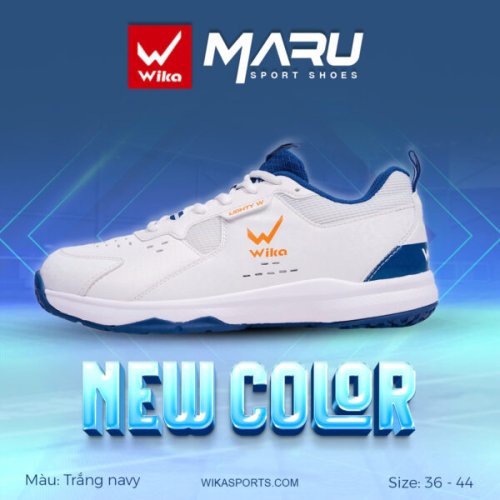 Giày Thể Thao Wika Maru Trắng Navy