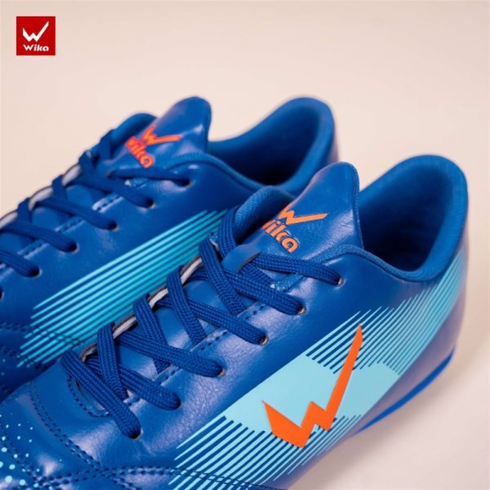 Giày Bóng Đá WIKA BLAST X Trẻ Em Xanh Cam