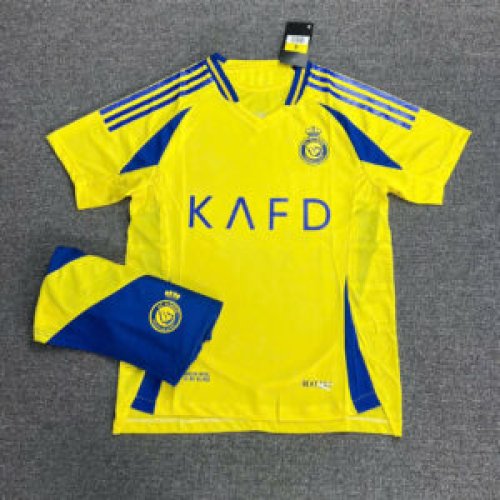 Bộ Bóng Đá Al Nass Trẻ Em Sân Nhà 2025 Vàng