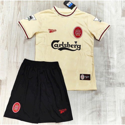 Bộ Bóng Đá Liverpool Retro 1996 Vàng