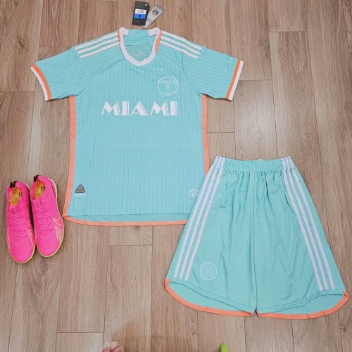 Bộ Bóng Đá Inter Miami SK Thứ 3 25/26 Xanh Viền Cam