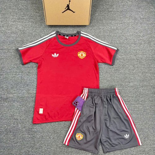Bộ Bóng Đá Manchester United Retro đỏ