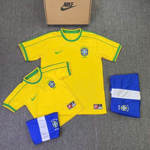 Bộ Bóng Đá Brazil Trẻ Em SN 25/26 Vàng