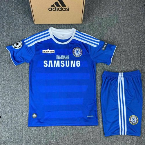 Bộ Bóng Đá Chelsea Xanh  Retro 12/13