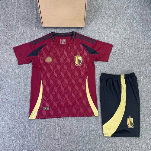 Áo Bóng Đá Đội Tuyển Bỉ 2024 Đỏ Mận