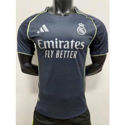 Áo Real Madrid Sân Khách Mùa 25/26 Xanh Than- Bản Player - Chỉ có Áo