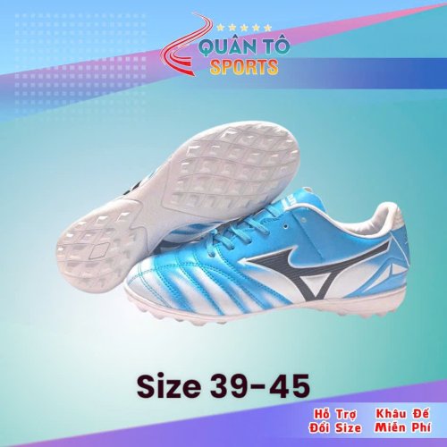 Giày Bóng Đá Mizuno Neo 4 Pro Xanh Vân trắng