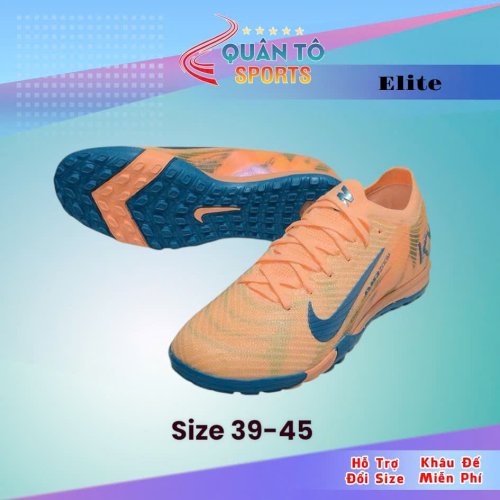 Giày Bóng Đá Nike Mercurial Vapor 16 Elite V1 Đế Đệm TF Cam Đào