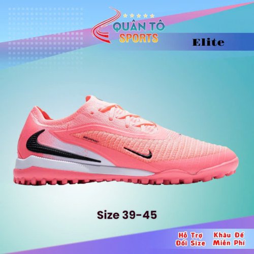 Giày Bóng Đá Nike Phantom 6 Elite Hồng Gót Trắng Cổ Lửng HQ TF