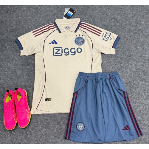 BỘ Bóng Đá Ajac SK 25-26 Xám Xanh