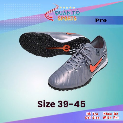 Giày Bóng Đá Tiempo 10 Pr HQ Xám Cam