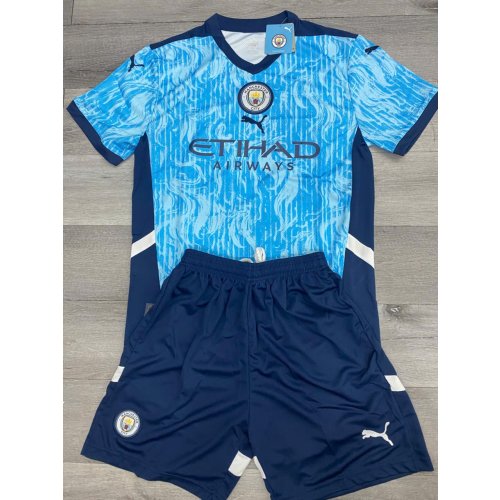 Bộ Bóng Đá Manchester City Xanh Loang