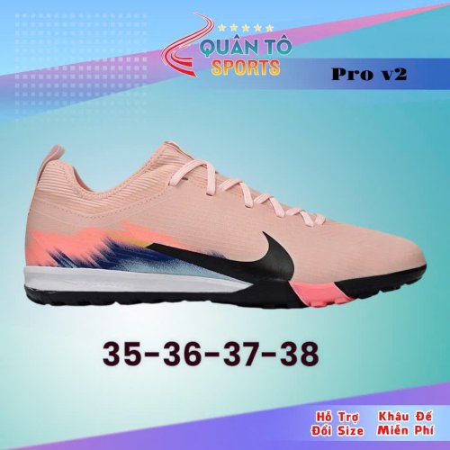 Giày Bóng Đá Trẻ Em Nike Mercurial Vapor 16 Pro V2 United Cam Nhạt Cổ Lửng TF