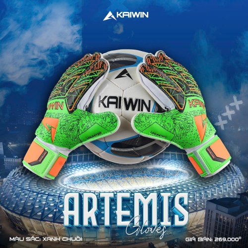 Găng Tay Thủ Môn Kaiwin Artemis - Màu Xanh Chuối