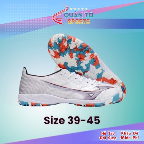 Giày Bóng Đá Mizuno Alpha II Elite Trắng TF