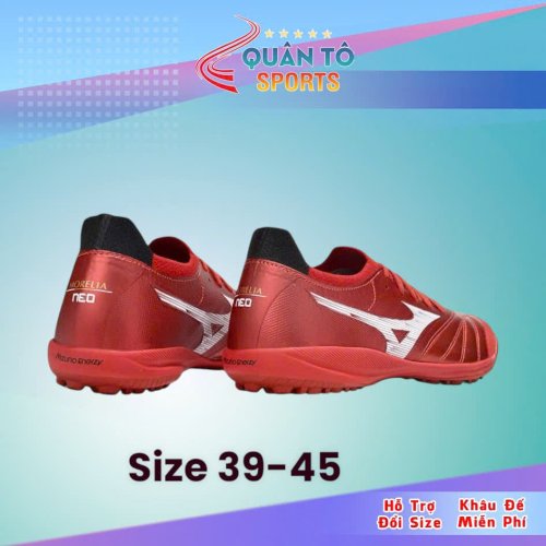 Giày Bóng Đá Mizuno Sala Beta Japan Đỏ Cổ Lửng HQ TF