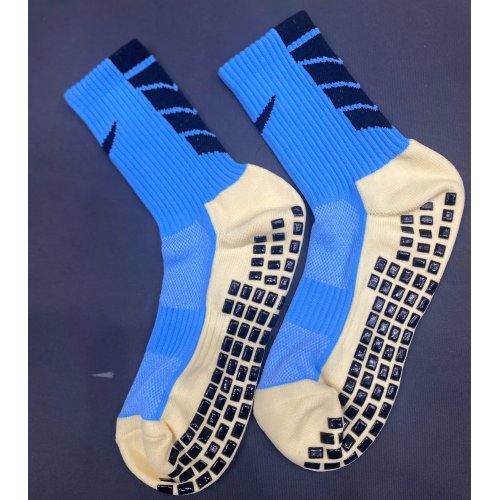 Tất Chống Trơn Xanh Da Trời Vảy Nike Đen