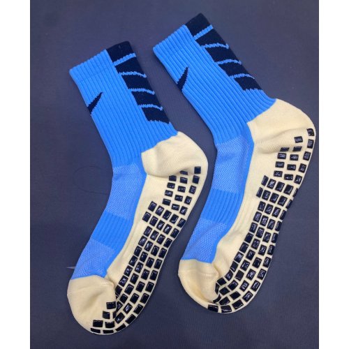 Tất Chống Trơn Xanh Da Trời Vảy Nike Đen