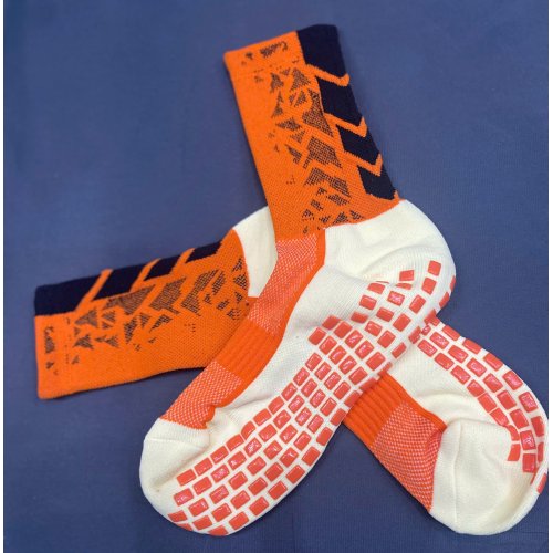 Tất Chống Trơn Cao Cấp Cam Viền Đen