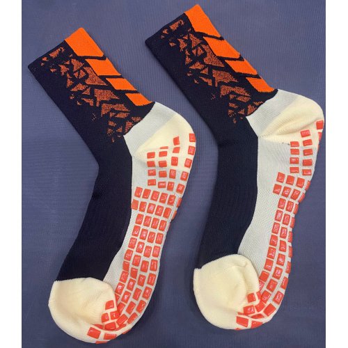 Tất Chống Trơn Cao Cấp Đen Viền Cam