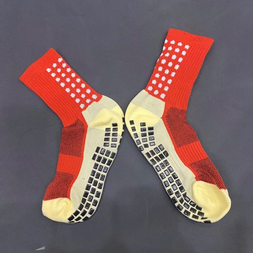 Tất Chống Trơn Cao Cấp Đỏ Chấm Bi trắng