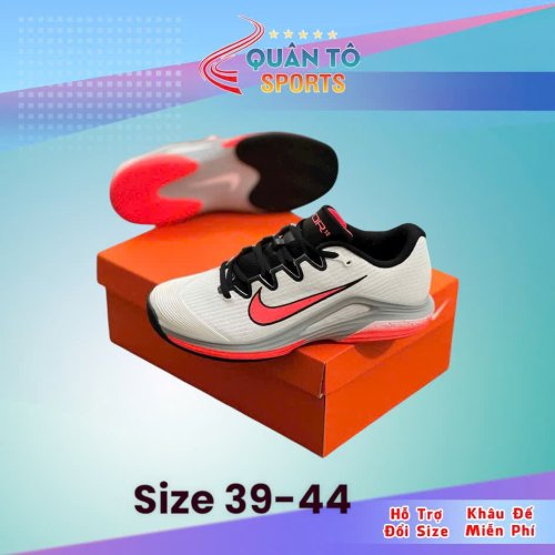 Giày Pickleball Đế Kết Vapor 12 Trắng Vạch Hồng