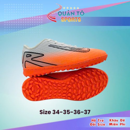 Giày Bóng Đá Trẻ Em Vapor 16 Academy VIệt Nam Trắng Cam