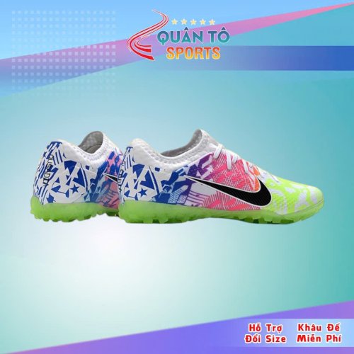 Giày Bóng Đá Nike Mercurial Vapor 13 Pro Neymar Nõn Chuối Đỏ Xanh Biển Vạch Đen HQ TF