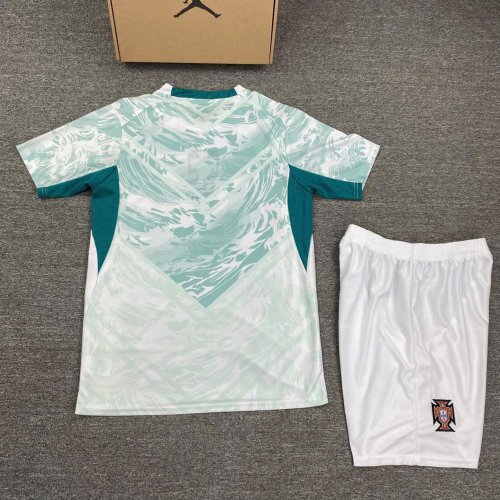 Bộ Bóng Đá Đội Tuyển Bồ Đào Nha WC2026 Xanh Trắng