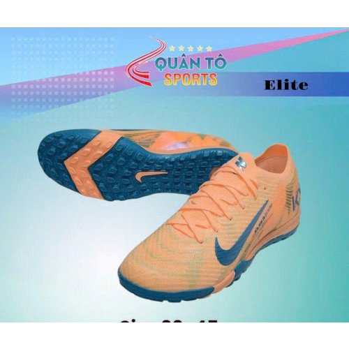 Giày Bóng Đá Trẻ Em Nike Mercurial Vapor 16 Elite V1 Đế Đệm TF Cam Đào