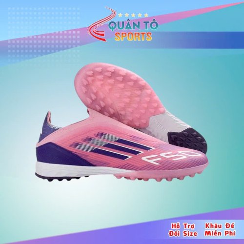 Giày Bóng Đá Adidas F50 Elite Lưỡi Gà Liền HQ TF Hồng Than