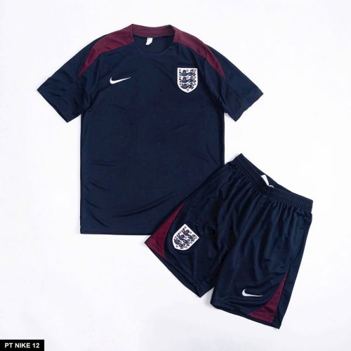 Bộ Bóng Đá Tuyển Anh Xanh Than Viền Đỏ 25/26