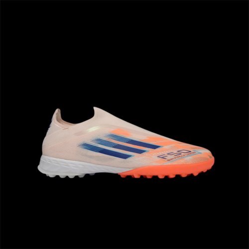Giày Bóng Đá Adidas F50 Elite LL V1 Cam Vạch Xanh Biển Không Dây TF